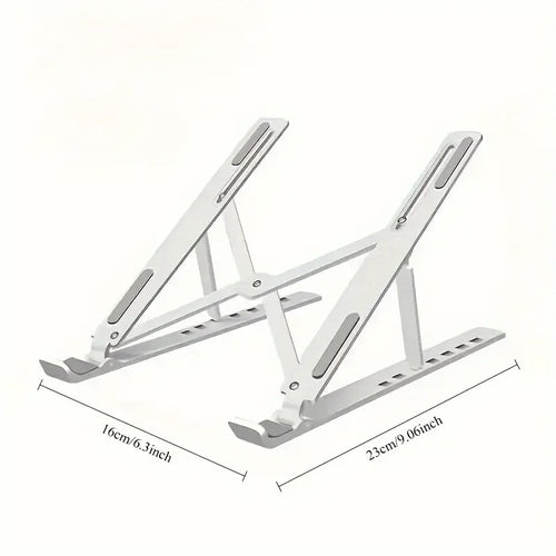 Portable Laptop Stand  Foldable ABS Material, Adjustable Desktop Height, Heat Dissipation, Laptop Stand, Storage Rack laptop arm